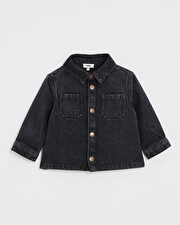 Chemise en denim Coloris gris anthracite Natalys