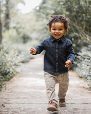 Chemise en denim Coloris gris anthracite Natalys