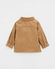 Chemise en velours c&ocirc;tel&eacute; Coloris caramel  Natalys