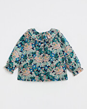Blouse en popeline imprimé Imprimé grosses fleurs Natalys