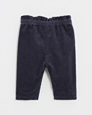 Pantalon en velours Coloris bleu nocturne Natalys