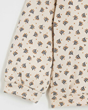 Sweat en molleton imprimé Imprimé boutons d'or Natalys