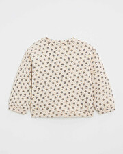 Sweat en molleton imprimé Imprimé boutons d'or Natalys