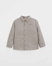 Chemise en flanelle Coloris beige Natalys