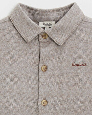 Chemise en flanelle Coloris beige Natalys