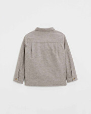 Chemise en flanelle Coloris beige Natalys