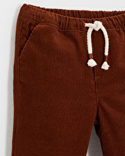 Pantalon en velours côtelé Coloris brique Natalys