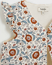 Gilet sans manche imprimé Imprimé fleurs folk Natalys