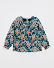 Blouse en popeline imprimé Imprimé grosses fleurs Natalys