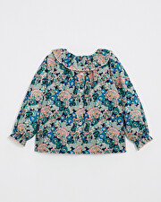 Blouse en popeline imprimé Imprimé grosses fleurs Natalys