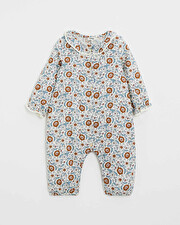 Pyjama une pièce en imprimé Imprimé fleurs folk Natalys