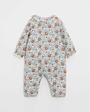 Pyjama une pièce en imprimé Imprimé fleurs folk Natalys