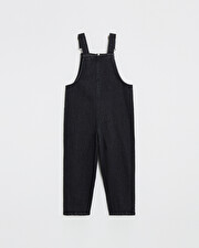 Salopette longue en denim Coloris gris anthracite Natalys