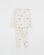 Pyjama en côtes enfant Imprimé automne Natalys