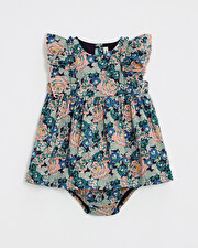 Robe sans manches en popeline Imprim&eacute; grosses fleurs  Natalys