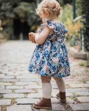 Robe sans manches en popeline Imprim&eacute; grosses fleurs  Natalys