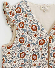 Gilet sans manche imprimé Imprimé fleurs folk Natalys