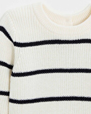 Pull en tricot rayé Coloris écru Natalys