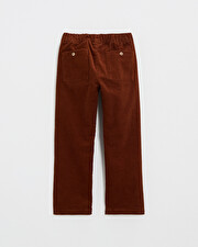 Pantalon en velours côtelé Coloris brique Natalys