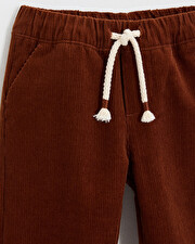 Pantalon en velours côtelé Coloris brique Natalys