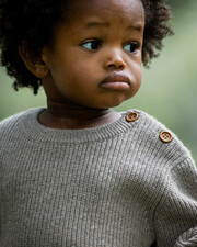 Pull en tricot fantaisie Coloris moka  Natalys