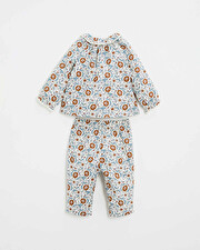 Pyjama deux pièces en imprimé Imprimé fleurs folk Natalys