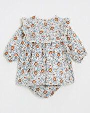 Robe manches longues imprimé Imprimé fleurs folk Natalys