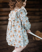 Robe manches longues imprimé Imprimé fleurs folk Natalys