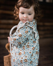 Robe manches longues imprimé Imprimé fleurs folk Natalys