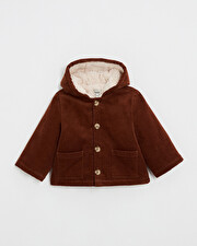Manteau en velours côtelé Coloris brique Natalys