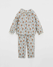 Pyjama deux pièces enfant Imprimé fleurs folk Natalys