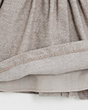 Robe manches longues flanelle Coloris beige Natalys
