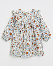 Robe manches longues imprimé Imprimé fleurs folk Natalys