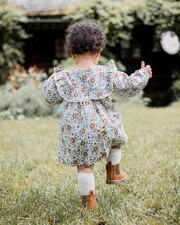 Robe manches longues imprimé Imprimé fleurs folk Natalys
