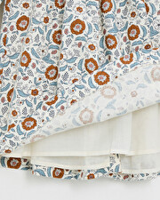 Robe manches longues imprimé Imprimé fleurs folk Natalys