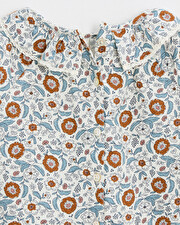 Robe manches longues imprimé Imprimé fleurs folk Natalys
