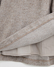 Robe manches longues flanelle Coloris beige Natalys