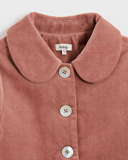 Manteau en velours côtelé Colors rose bégonia Natalys