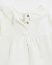 Pyjama deux pièces en velours smocké Coloris écru Natalys