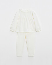 Pyjama deux pièces enfant en velours Coloris écru Natalys