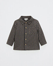 Chemise en flanelle Coloris gris anthracite chiné Natalys