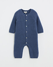 Combinaison longue sans pied en laine mé... Coloris Bleu Natalys