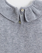 Barboteuse en laine mérinos Coloris Gris Natalys