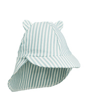 Chapeau de bain rayé anti-UV Senia Coloris bleu Liewood