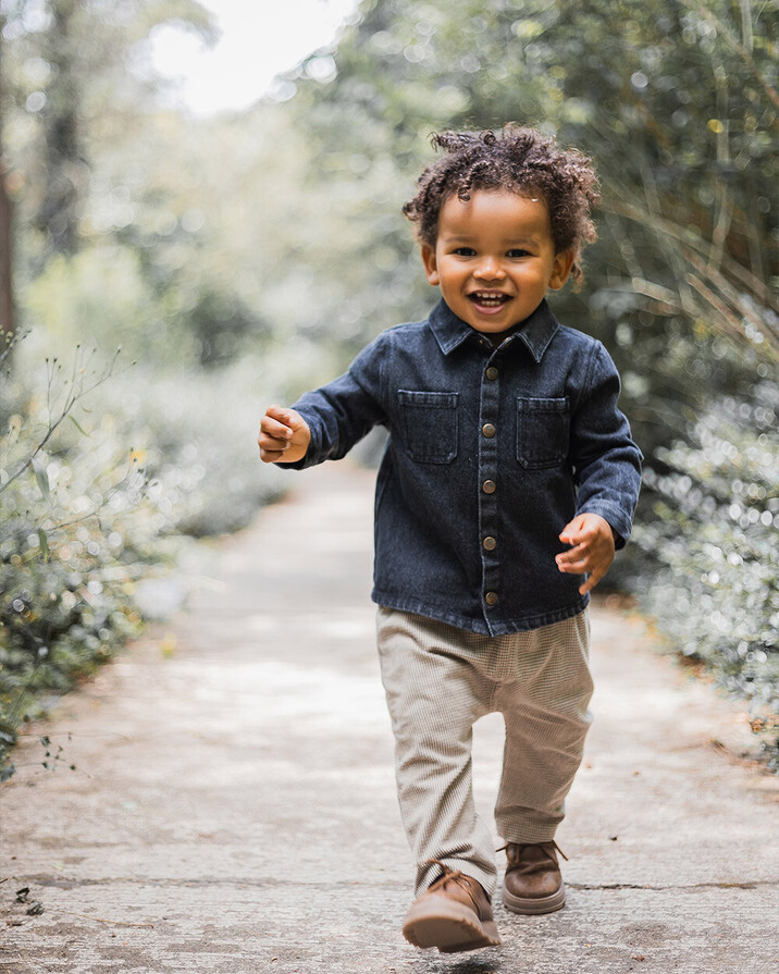 Chemise en denim Coloris gris anthracite Natalys