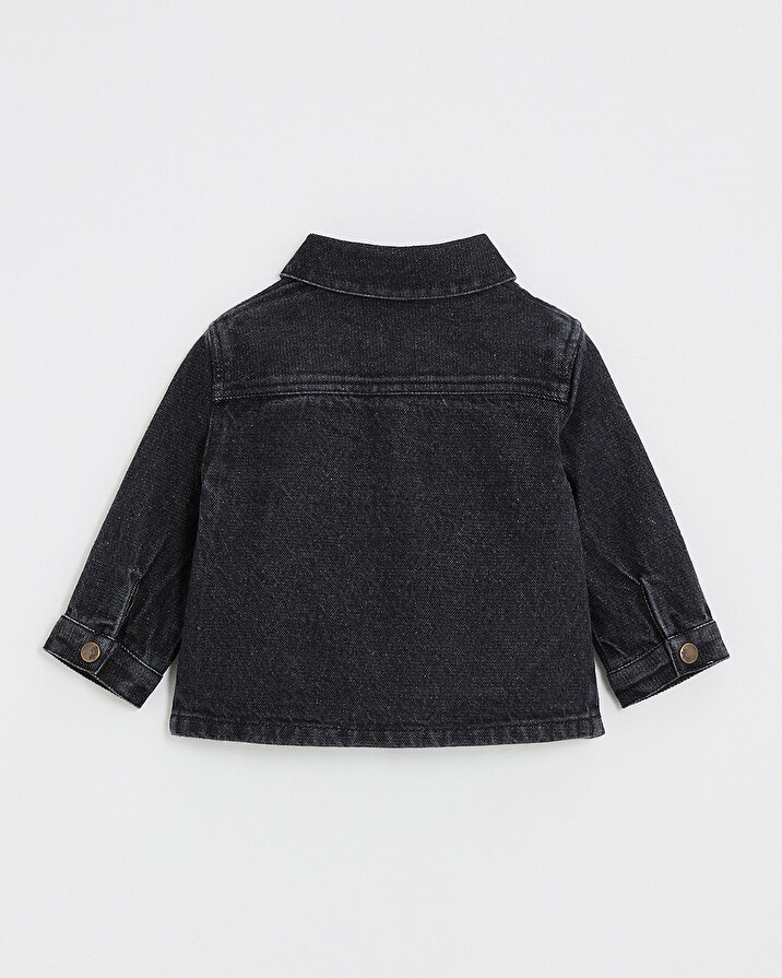 Chemise en denim Coloris gris anthracite Natalys