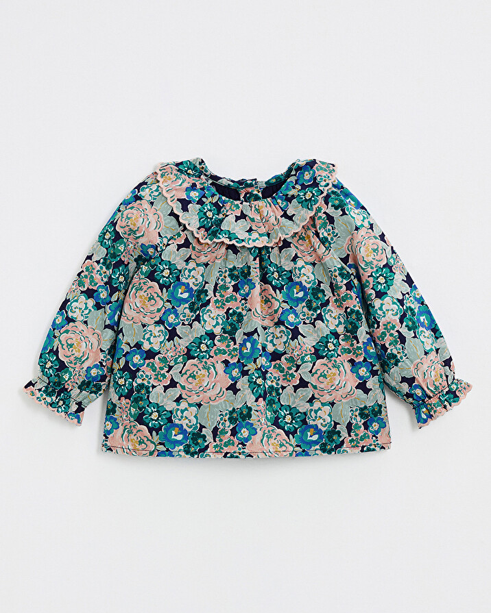 Blouse en popeline imprimé Imprimé grosses fleurs Natalys