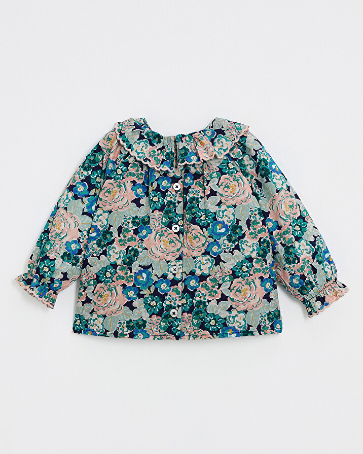 Blouse en popeline imprimé Imprimé grosses fleurs Natalys