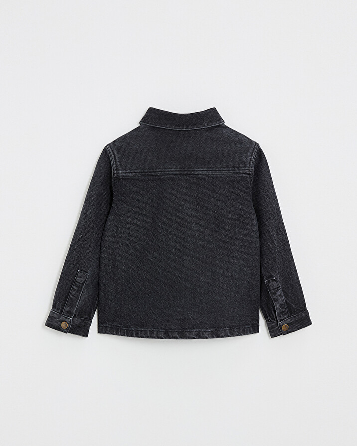 Chemise en denim Coloris gris anthracite Natalys