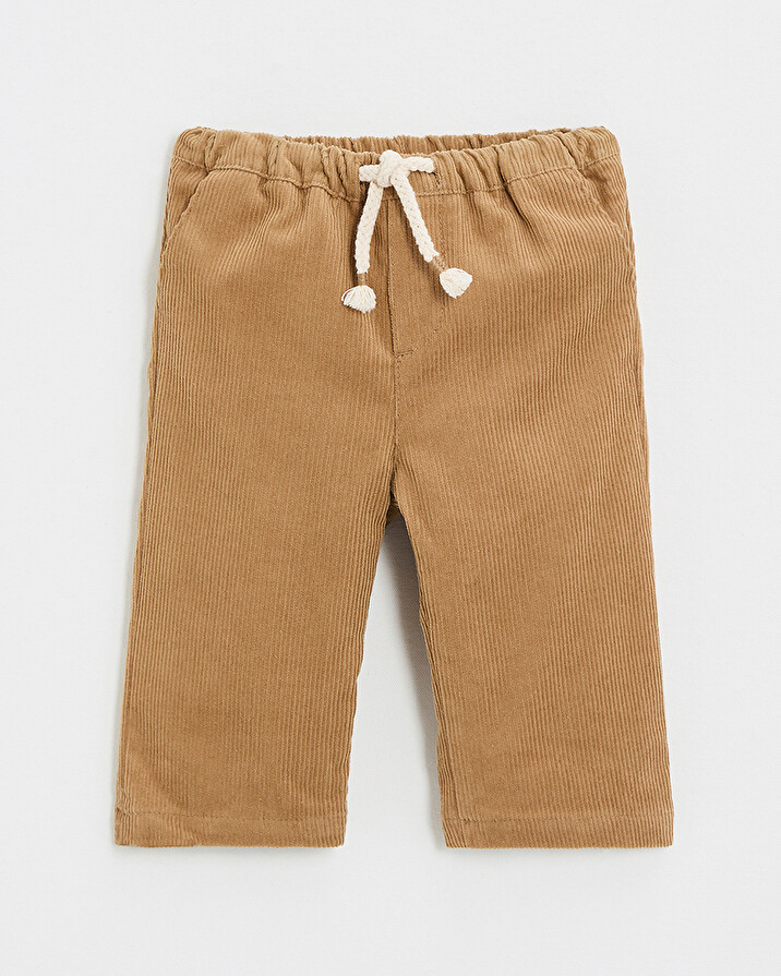 Pantalon en velours côtelé Coloris caramel Natalys